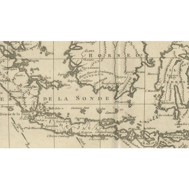 Antique East Indies Map by Rigobert Bonne, 1780 For Sale - Image 4 of 11