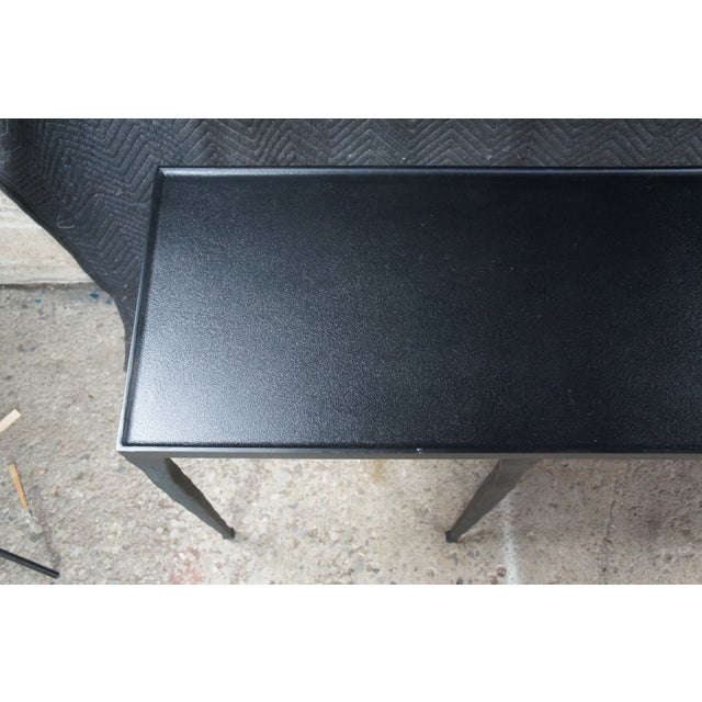 Late 20th Century Late 20th Century Bernhardt Silviano Heavy Cast Iron Entry Console Sofa Table For Sale - Image 5 of 12