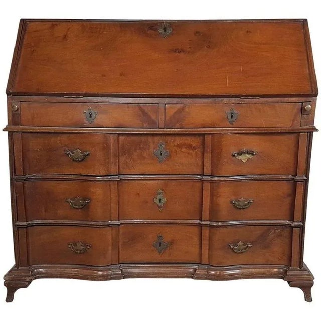 Antique Walnut Chest of Drawers, 1745 For Sale - Image 14 of 14
