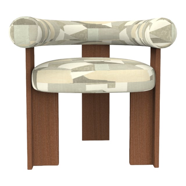 Collector Modern Cassette Chair in Alabaster Fabric by Alter Ego For Sale