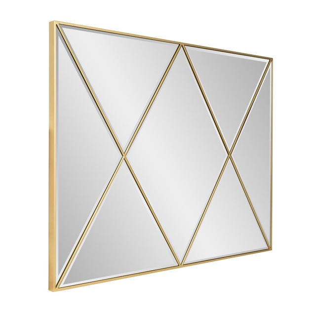 Kenneth Ludwig Chicago Deco Diamond Vanity Mirror For Sale - Image 4 of 10