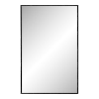 Inset Bronze Framed Mirror For Sale