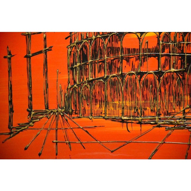 Modern Van Gaard Studio Colosseum Oil Painting Signed Rio For Sale - Image 3 of 10