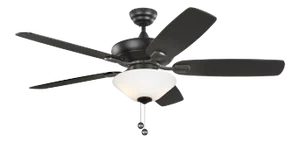 Generation Lighting 52" Colony Max Plus in Midnight Black