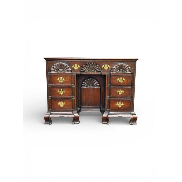 Mahogany Rhode Island Desk in the style of John Townsend For Sale - Image 10 of 18