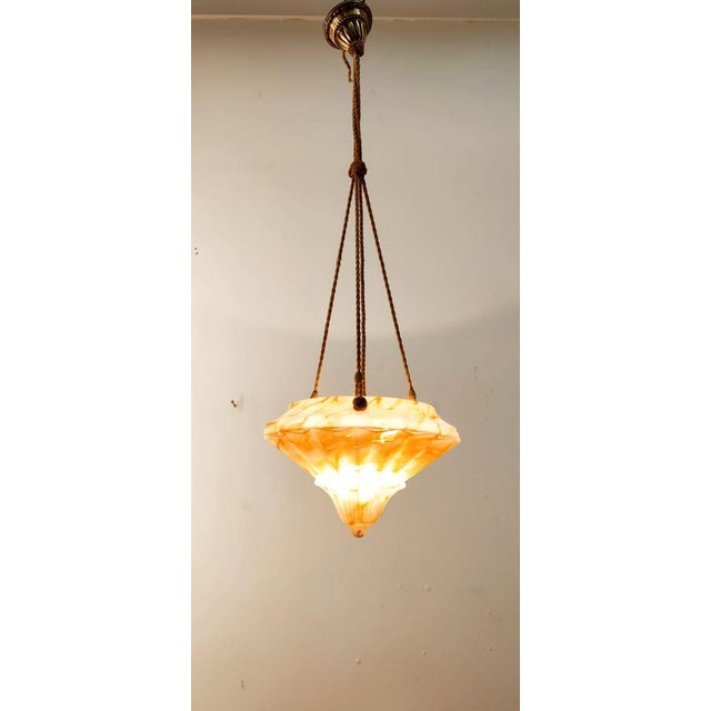 Murano Glass Suspension with Silk Rope Cables For Sale - Image 12 of 18