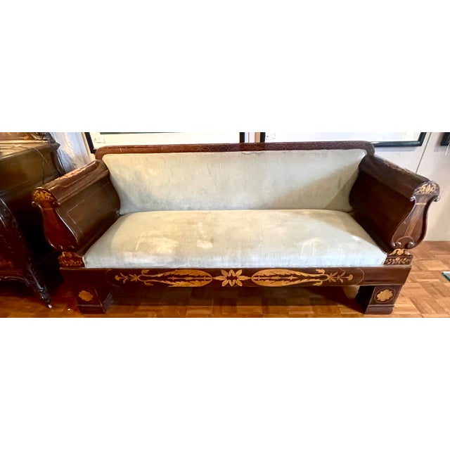 Late 18th Century 18th Century Dutch Rosewood & Fruitwood Sofa For Sale - Image 5 of 12