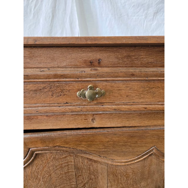 19th Century French Louis XV Provincial Oak Cabinet For Sale - Image 9 of 10