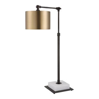 Industrial Glam Adjustable Lamp For Sale