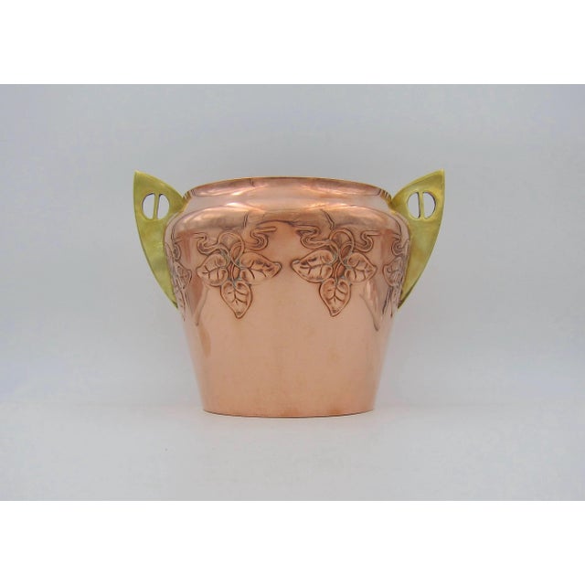 Art Nouveau 1920s Mixed Metal Ice Bucket From WMF of Germany For Sale - Image 3 of 11