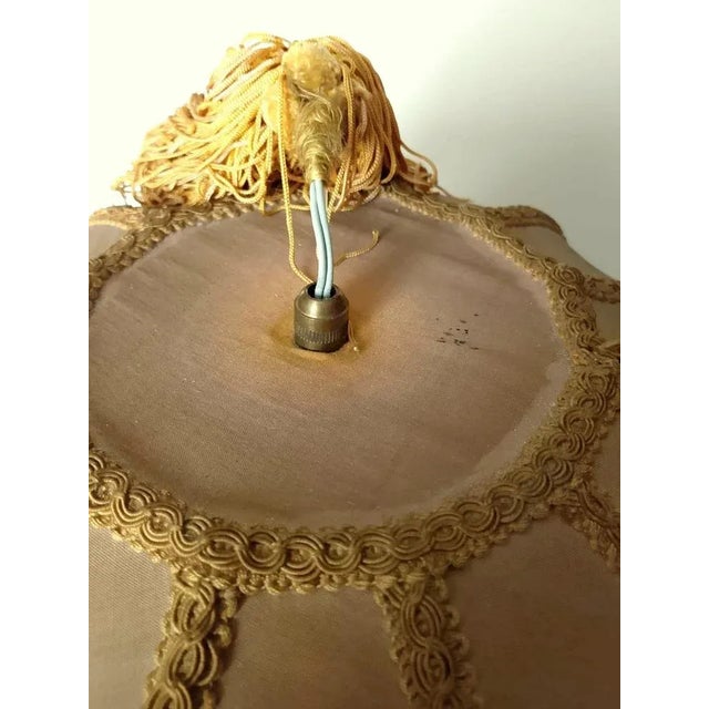 Handcrafted Pendant Lamp with Fringes on the Bottom, 1960s For Sale - Image 10 of 12