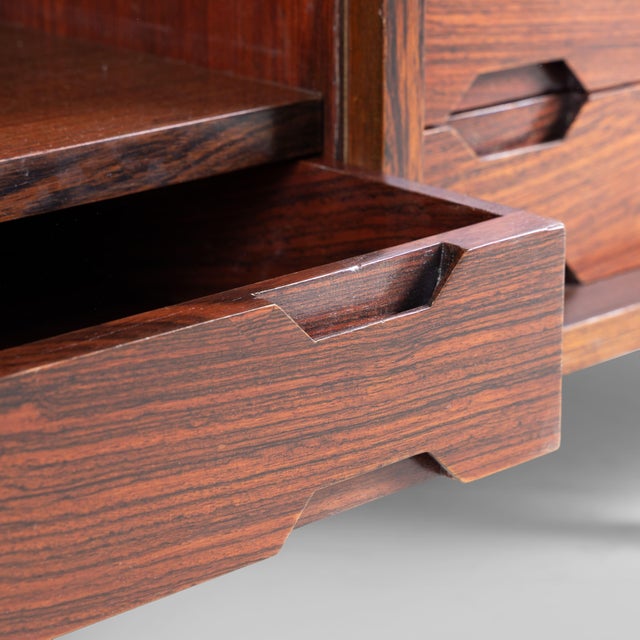 Mid-Century Double-Sided Wooden Sideboard, 1950s For Sale - Image 11 of 18