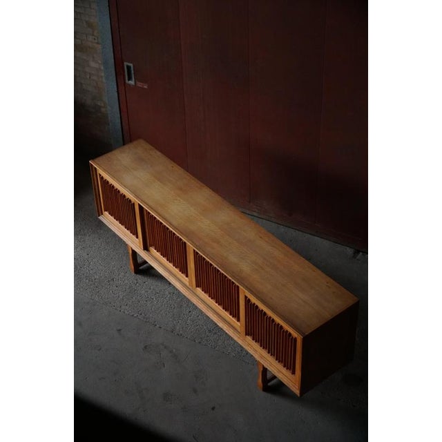 Vintage Low Sideboard in Oak, 1960s For Sale - Image 9 of 18