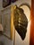 Metal Vintage Italian Leaf Brass Wall Lamp by Tommaso Barbi, 1970s Marked Chapman For Sale - Image 7 of 12