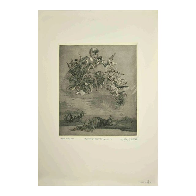 Leo Guida, Apotheosis of the Hero, Original Etching, 1977 For Sale