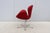 Danish Mid-Century Modern Arne Jacobsen for Fritz Hansen Red Leather Swan Chair, New For Sale - Image 9 of 18