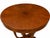 Round Wooden Pedestal Table By Artifacts International 3"10"R X 2'10.5"H Table is made of solid alder with custom finish....