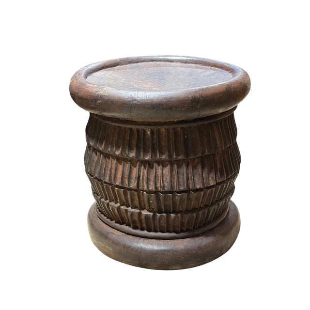 Rare and Unique vintage Bamileke Royalty Stool/Table from Cameroon, is an unusual find. Constructed from a single piece of...
