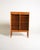 Oak cabinet with double roller shutter, locks, and numerous pull-out shelves arranged across two sections. Swedish...