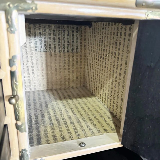 Tan Chinoiserie Elm High Point Altar/Chest/Sideboard For Sale - Image 8 of 10