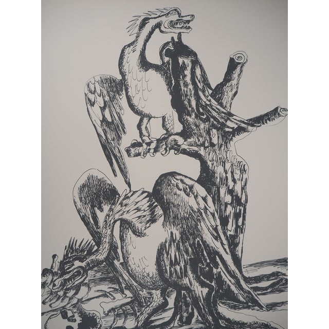 Ossip Zadkine, Mythology: Hercules and the Birds of Lake Stymphalus, Original Lithograph For Sale