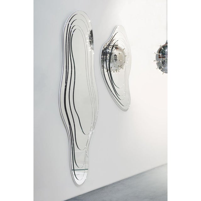 Louis Vuitton Livelli 1750 Wall Mirror with White Colored MDF by Barberini & Gunnell For Sale - Image 4 of 8