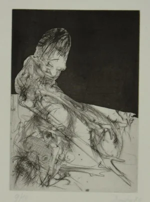 Dado (Miodrag Djuric), Figure, 1980, Etching