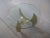 MIDCENTURY Propeller table by the Universal Statuary Corp. 1970 Chicaco IL in a rare resin gold finish. This table has...