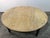 1970s Large Rustic Round Pine Dining Table With Ebonized Turned Legs For Sale - Image 5 of 7