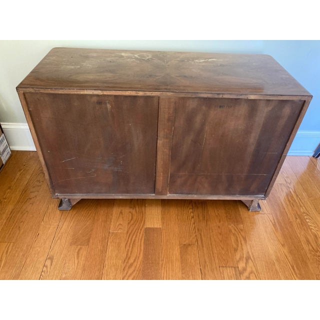 1930s 1930s Art Deco Burl Walnut Chest of Drawers For Sale - Image 5 of 8