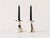 Vintage Danish Splatter Ceramic Candlesticks by Karsten Nielsen, 1980s, Set of 2 For Sale - Image 9 of 10