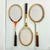 Mid-Century Modern Vintage Mid-Century Americana Boho Chic Wood Tennis Rackets - Set of 3 For Sale - Image 3 of 13