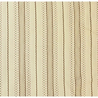 Vintage Brunschwig & Fils "Ziggy Dot" Jacquard- 7 Yards For Sale