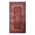 Distinctive Kazvin Motif on a Red-Scarlet Background Color With Masterful Medallion Design Antique Persian Rug For Sale