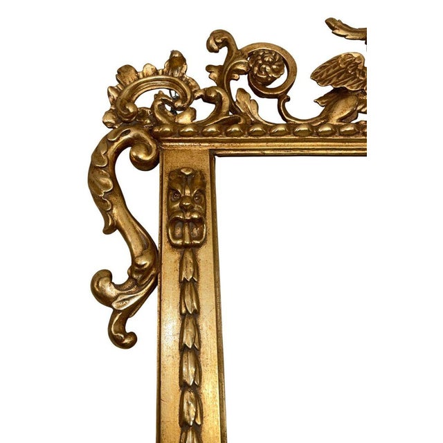 Early 19th Century Italian Early 19th Century Giltwood Mirror and Console Table, Tuscany. For Sale - Image 5 of 9