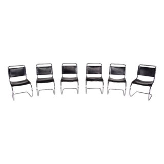 MR 10 Chairs by Mies van der Rohe for Thonet, 1960s, Set of 6 For Sale