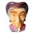 Mid 20th Century Royal Copley Colonial Old Man Ceramic Wall Pocket Planter - 8" (Jg) For Sale
