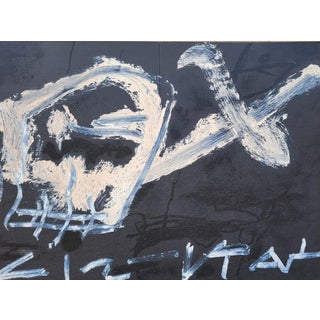 Antoni Tàpies, Upside-Down Skull, 1986, Original Color Lithograph For Sale