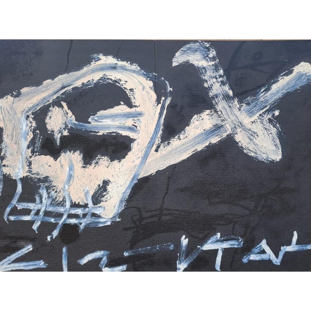 Antoni Tàpies, Upside-Down Skull, 1986, Original Color Lithograph For Sale
