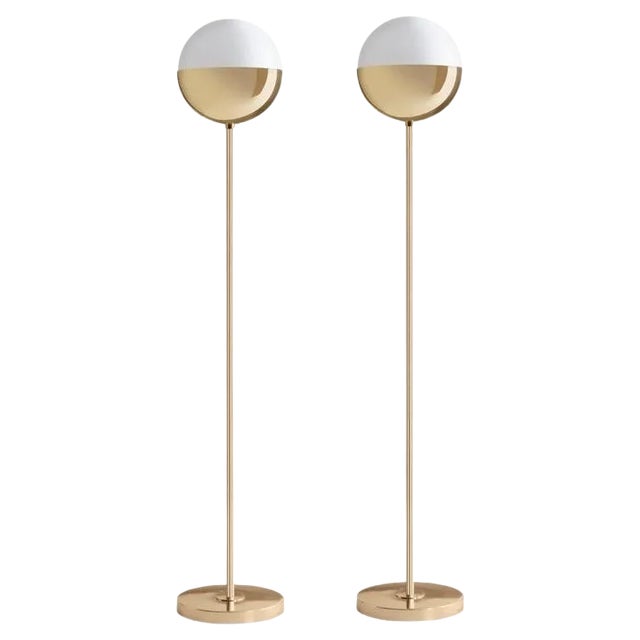 Brass 01 Dimmable 160 Floor Lamps by Magic Circus Editions, Set of 2 For Sale
