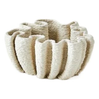 Global Views - Ripple Printed Vase-Matte White For Sale