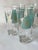 1960s 1960s Turquoise, White & Gilt Highball/Lemonade Glasses - Set of 6 For Sale - Image 5 of 11