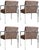 Newly Upholstered Minimalist Milo Baughman-Style Chrome Armchairs, Set of 4 For Sale - Image 10 of 18