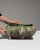 This 1910s Art Nouveau planter from Belgium is finished in green, worked in ceramic. Its design carries the Art Nouveau...