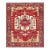 Serapi Wool Rug 243x298 Cm – Red, Ivory, and Gold Persian Oriental Area Carpet For Sale