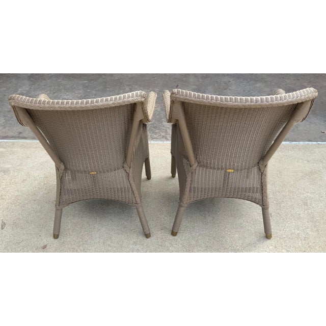 Vintage Lloyd Loom Wicker Arm Chairs - a Pair | Chairish