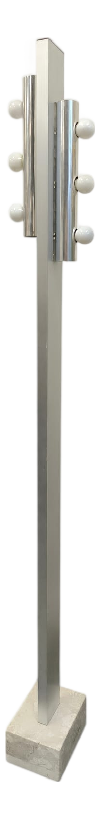 6-Light Floor Lamp with Marble Base from Targetti, 1970