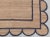 Navy Jute Wool Premium Handwoven Scalloped Rug 3x5 Ft. For Sale - Image 6 of 13