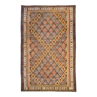 Early 20th Century Qazvin Kilim For Sale