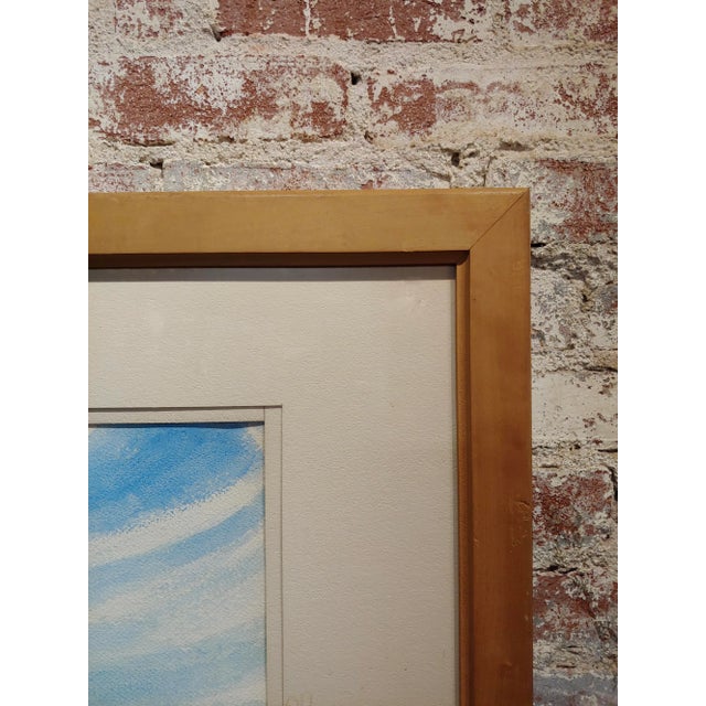 Virgene Hawthorne - Sail Boats Resting in the Harbor- 1952 Painting For Sale In Los Angeles - Image 6 of 10